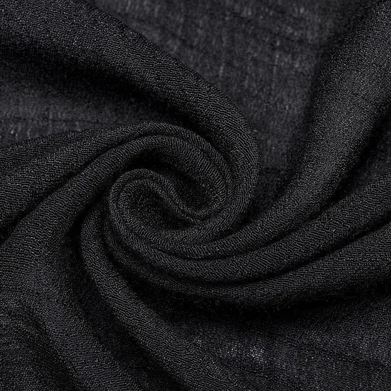Gothic-Kleid mit Federquasten für Damen