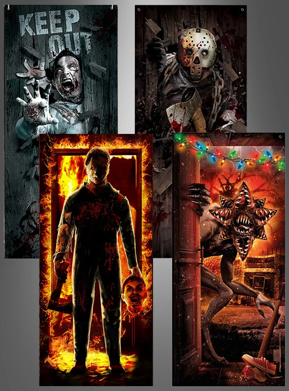 Halloween Tür Dekoration 180x80cm