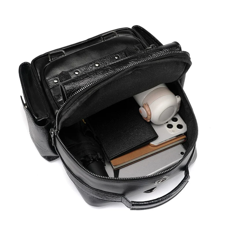 Rucksack mit Steampunk-Schädelstickerei