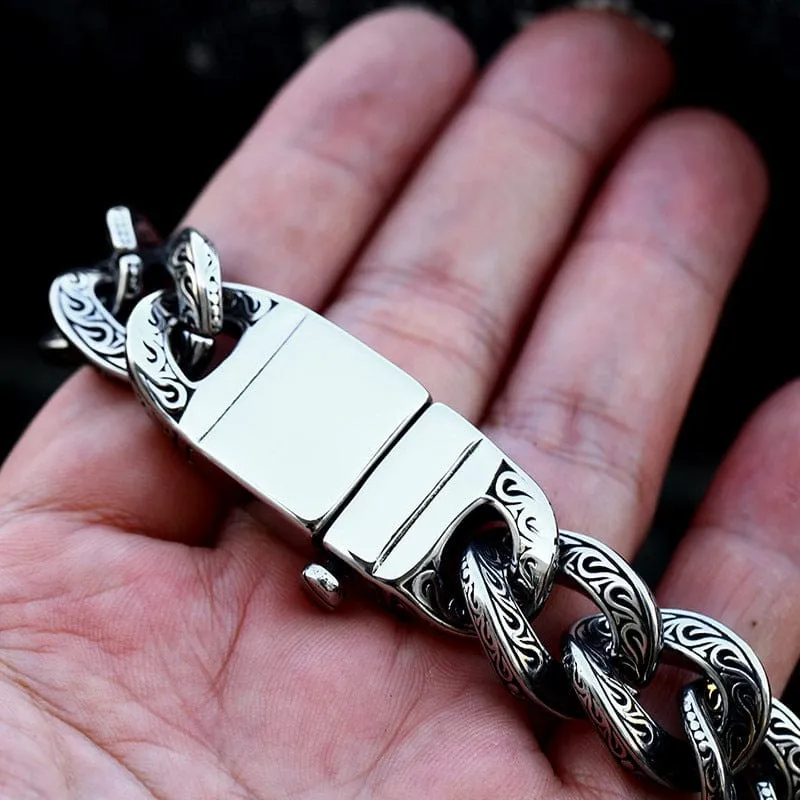 Herren Punk Twisting Buckle Armband
