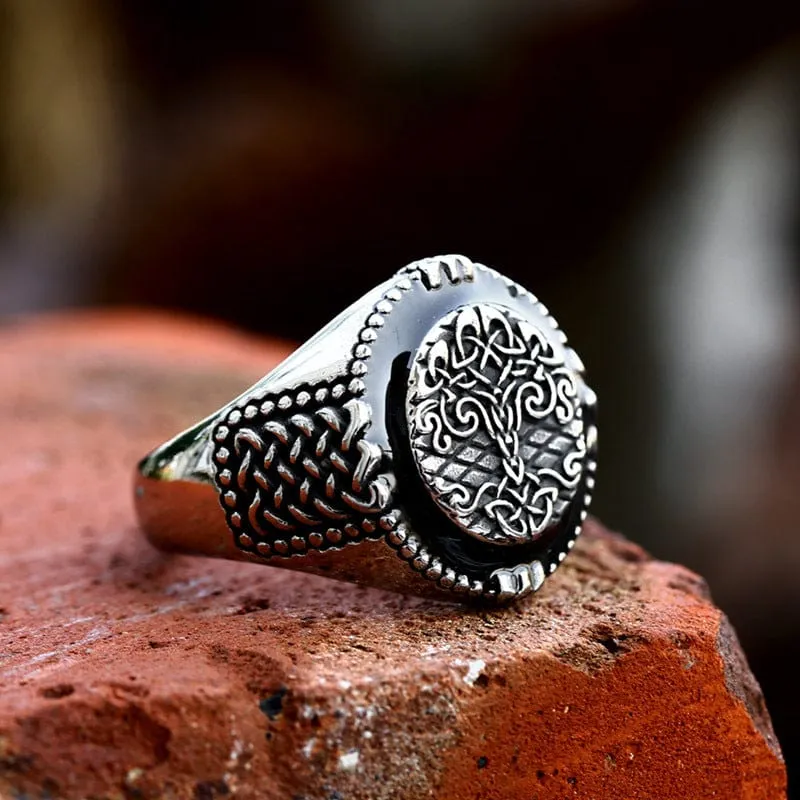 Punk-Lebensbaum-Ring für Herren