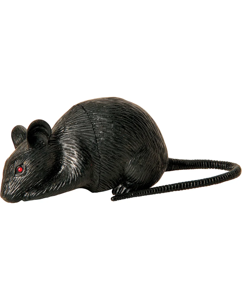 Kleine schwarze Deko Maus 1 St.