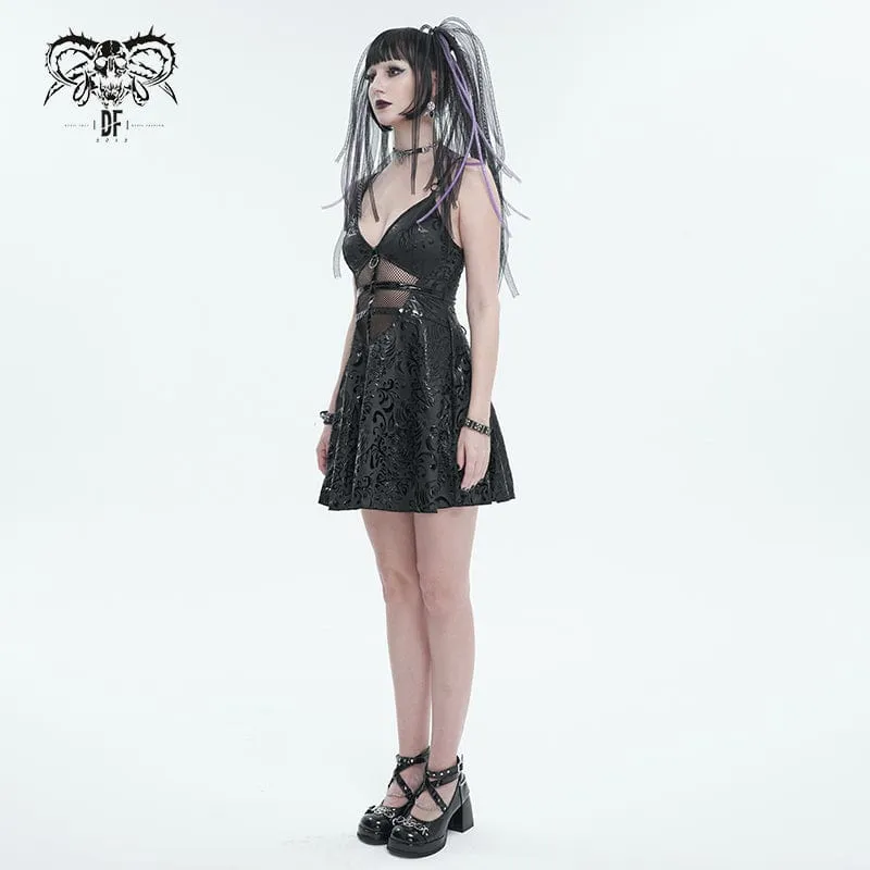 Gothic-Riemchen-Tauchkleid für Damen