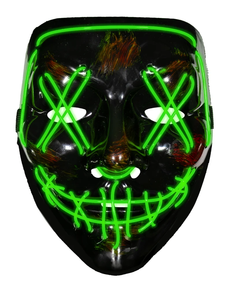 Purgery LED String Maske Grün