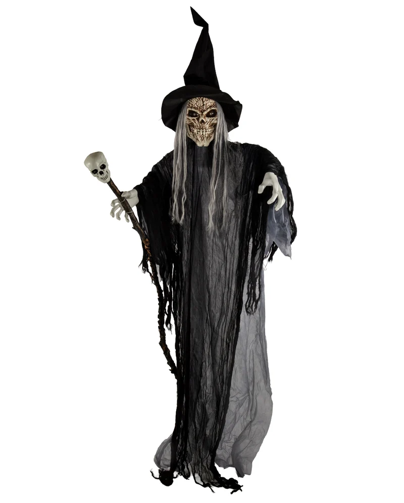 Hexenmeister Maleficus Halloween Animatronic 183cm