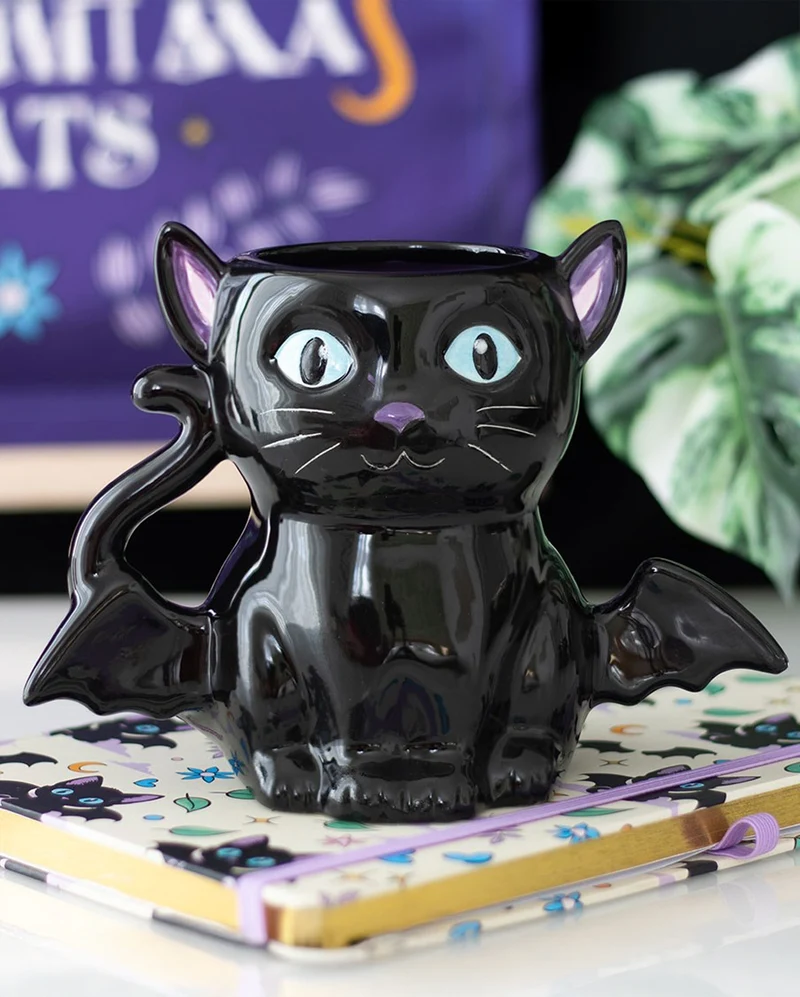 „Cute & Creepy“ Bat Cat Lieblingstasse