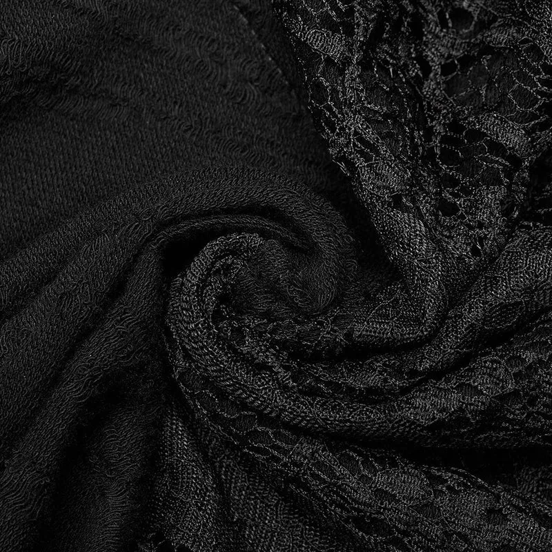 Damen Punk Unregelmäßiges Mesh Splice Slip Dress