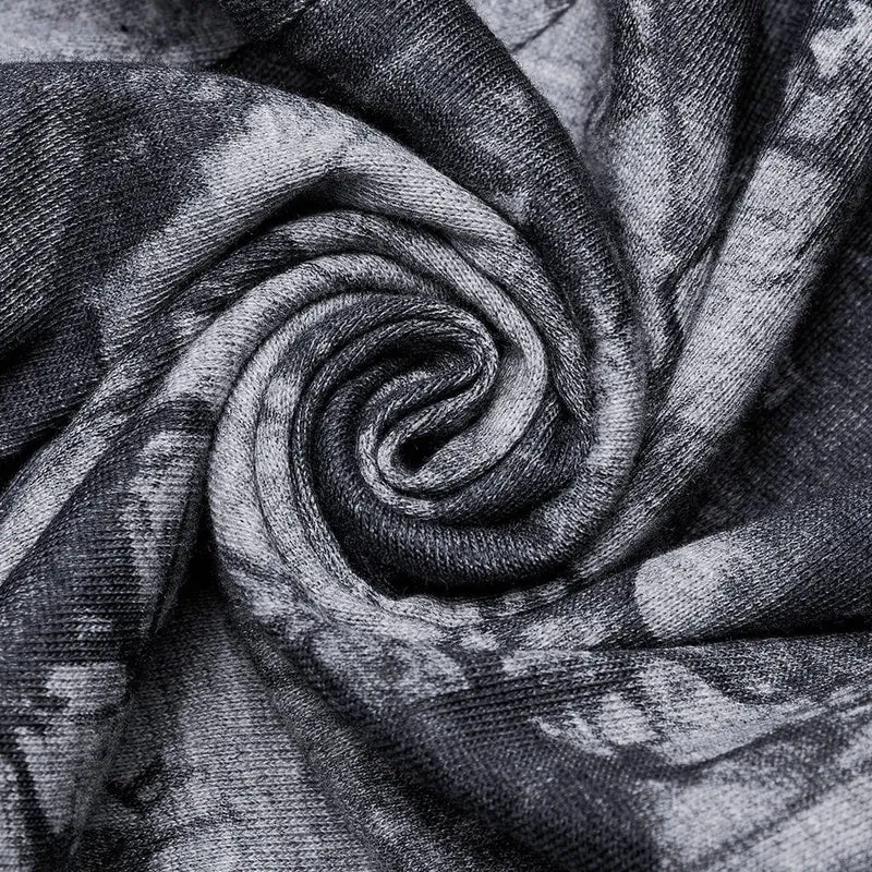 Ärmelloses Kleid mit tiefem, tiefem Batikmuster für Damen
