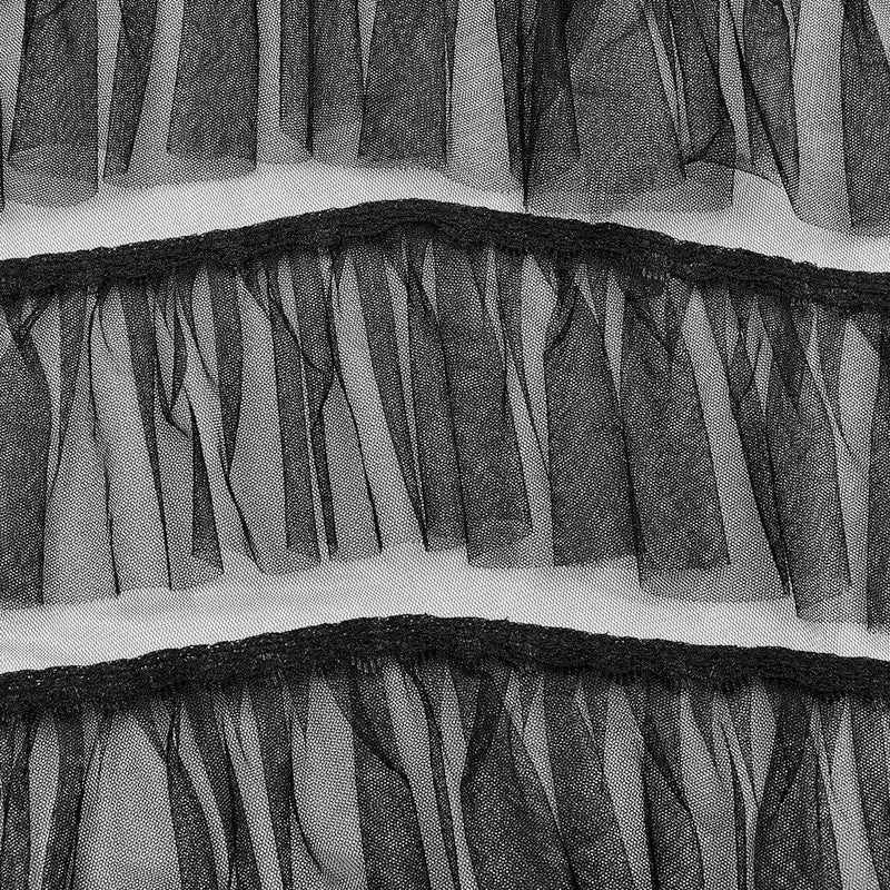 Gothic Unregelmäßig geschichteter Mesh-Rock für Damen