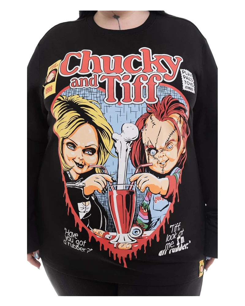 KILLSTAR Chucky & Tiff Forever Sweatshirt