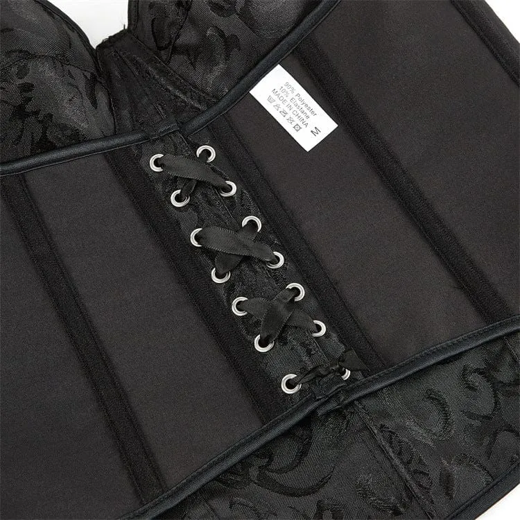 Gothic Strappy Neckholder Vollbrustkorsett für Damen