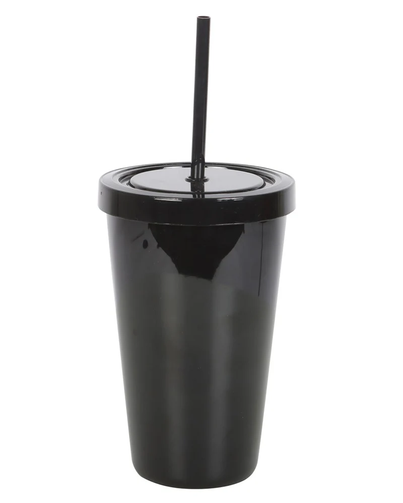 "Deadly Poison" Getränkebecher mit Trinkhalm