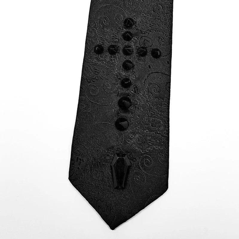 Gothic Cross Perlen Krawatte für Herren
