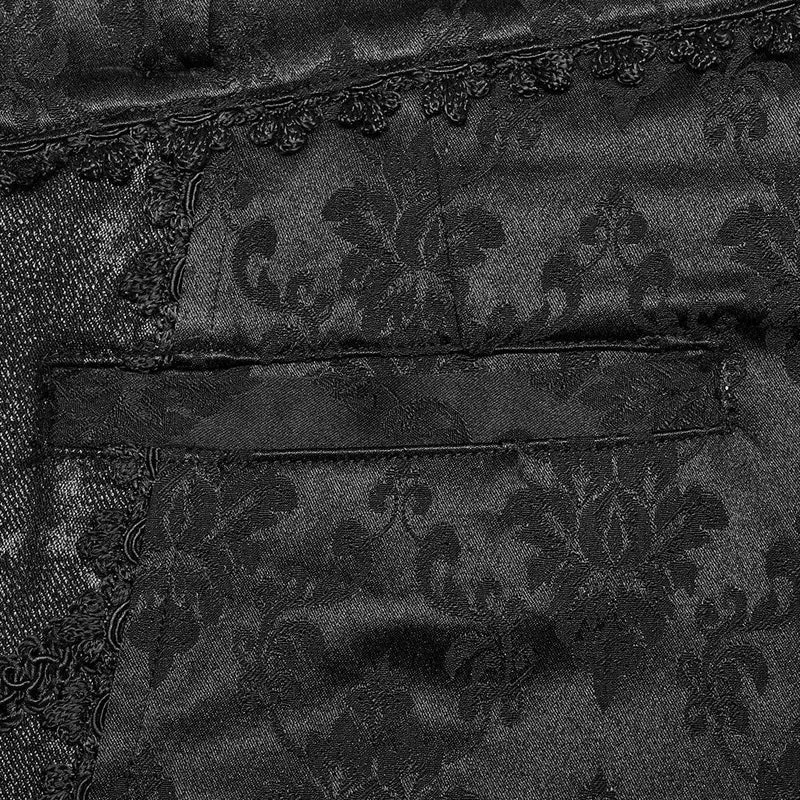 Gothic-Jacquard-Spitzenhose für Herren