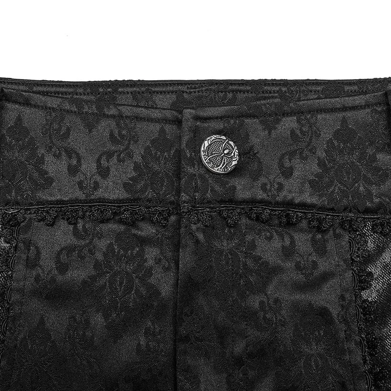 Gothic-Jacquard-Spitzenhose für Herren
