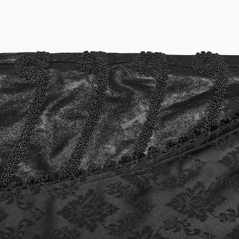 Gothic-Jacquard-Spitzenhose für Herren