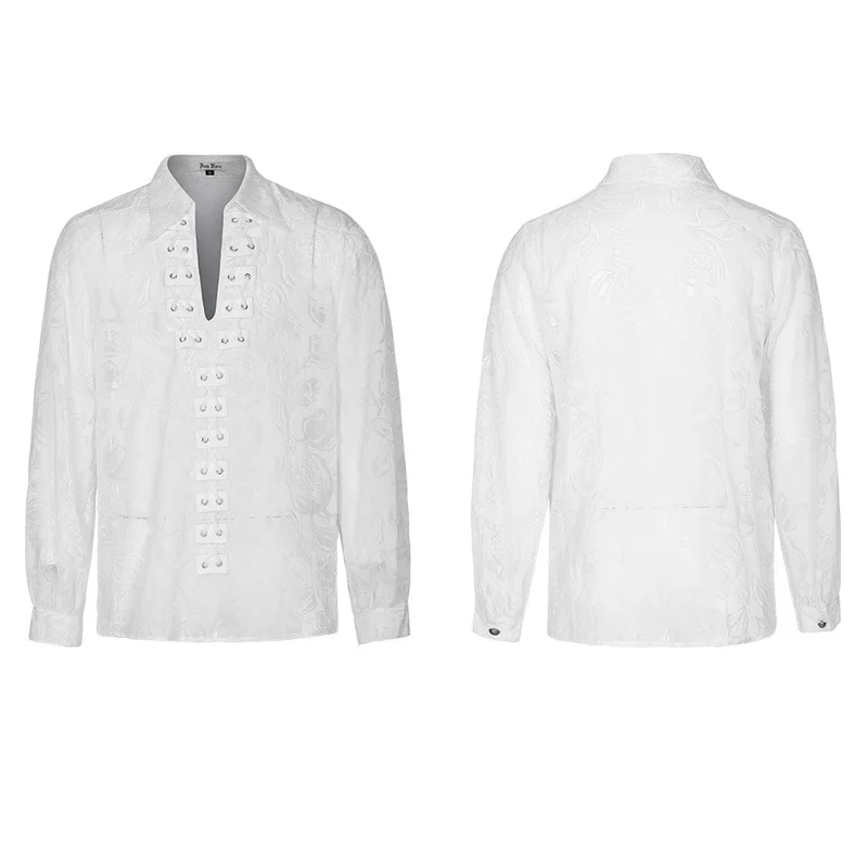 Gothic Sheer Chomper Samthemd für Herren