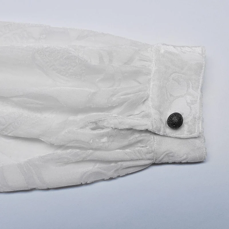 Gothic Sheer Chomper Samthemd für Herren