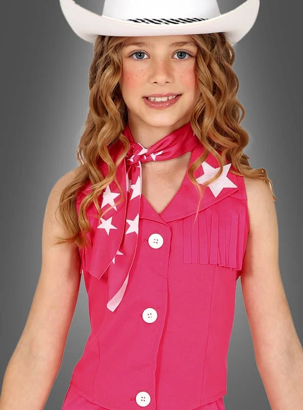 Pink Cowgirl Kostüm für Mädchen