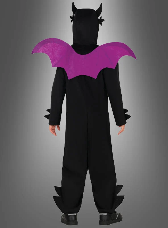 Schwarzer Drachen Overall Onesie