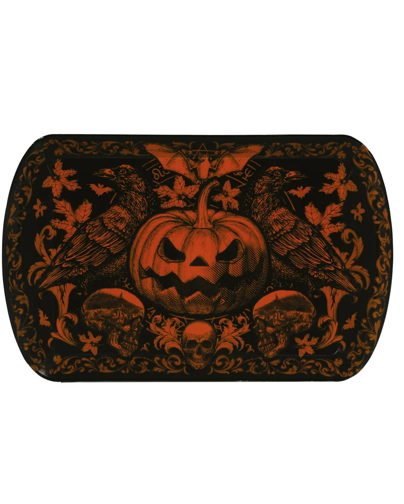 Gothic Kürbis Tablett 24x39cm