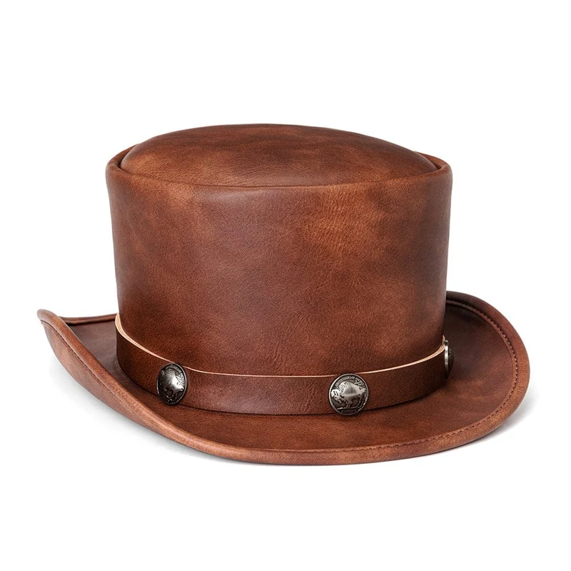 Steampunk-Riemchenspannhut für Herren