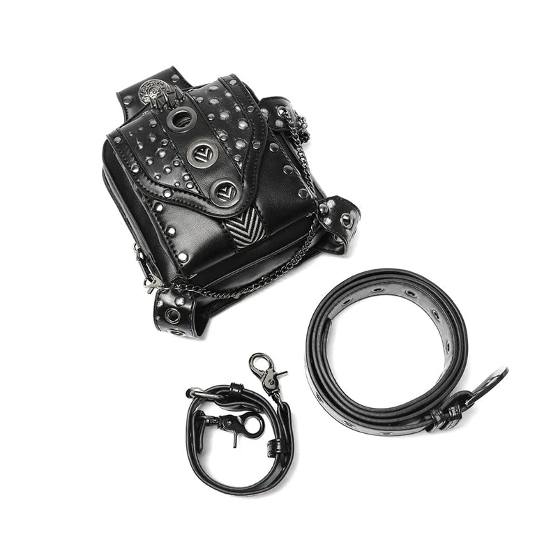 Unisex Punk Niet genagelt Gürteltasche