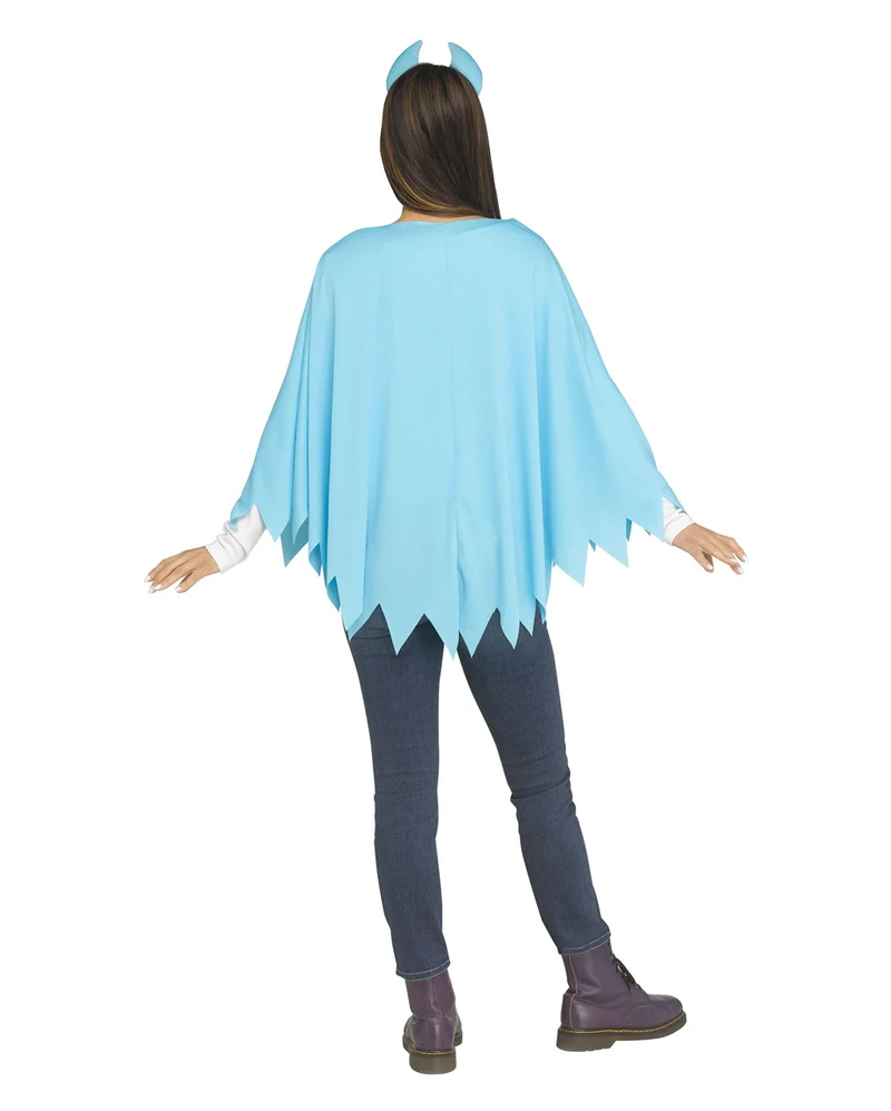 Monster Kostüm Poncho Blau
