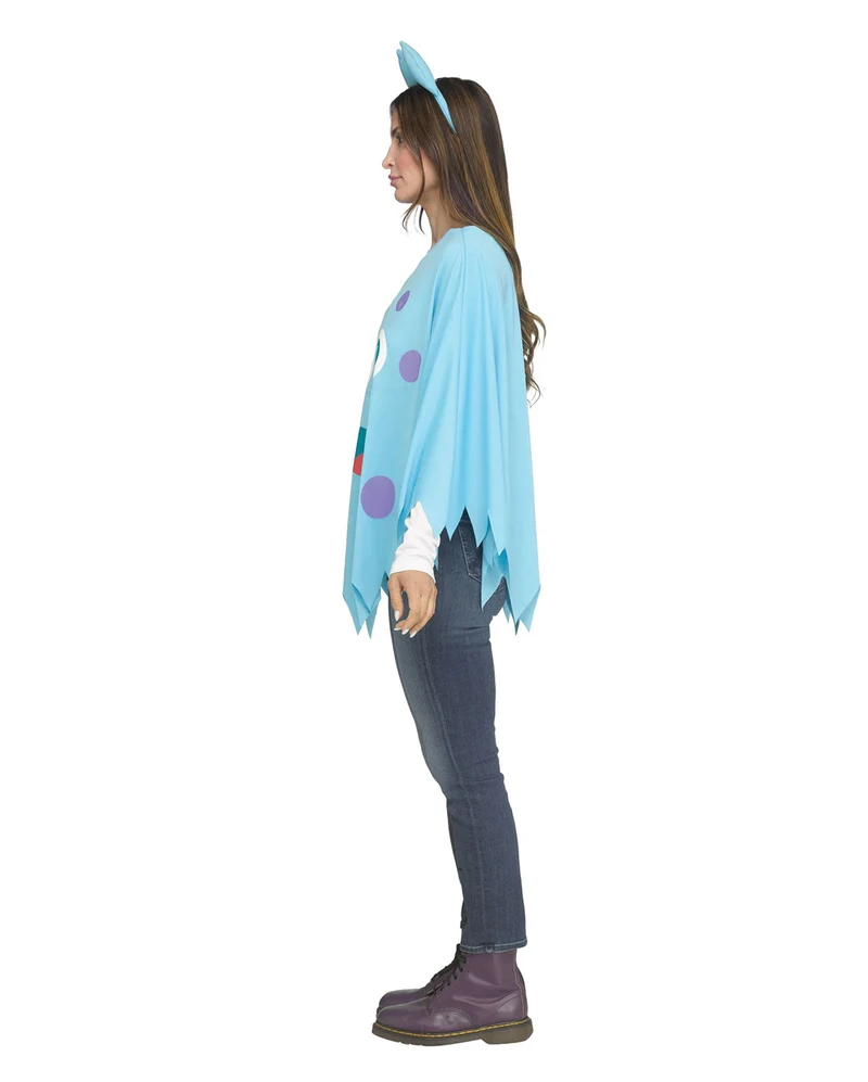 Monster Kostüm Poncho Blau