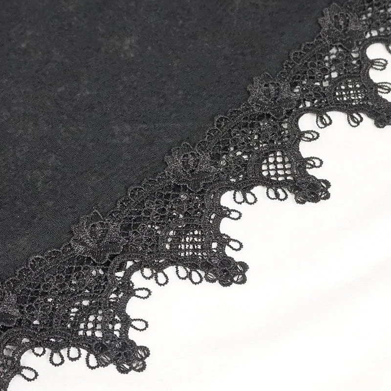 Schulterfreies Gothic-Splice-Kleid für Damen