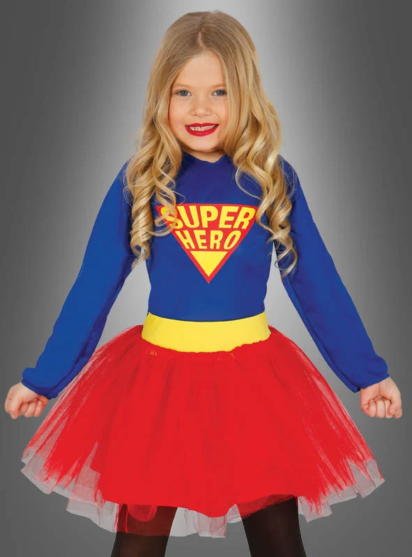 Superheldin Kinderkostüm Kleid