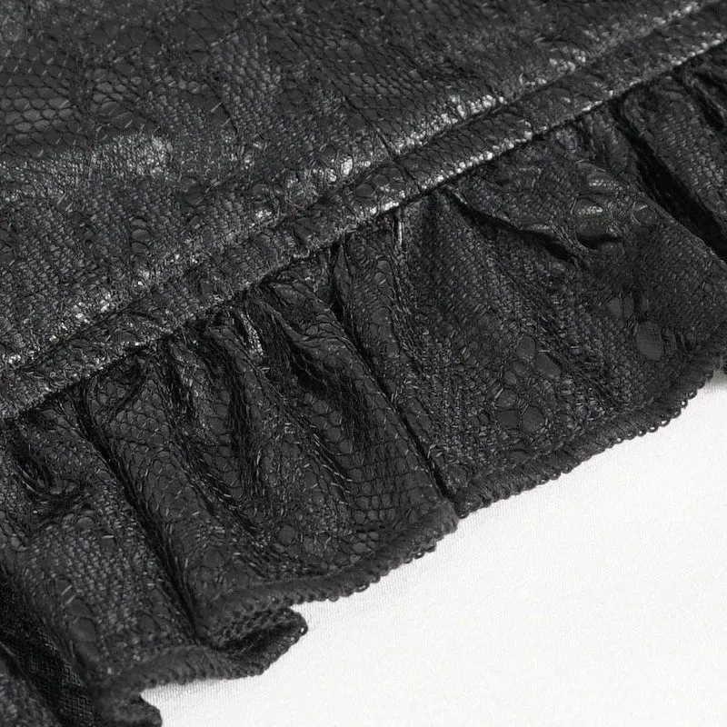 Gothic Perlen Rüschengürtel für Damen