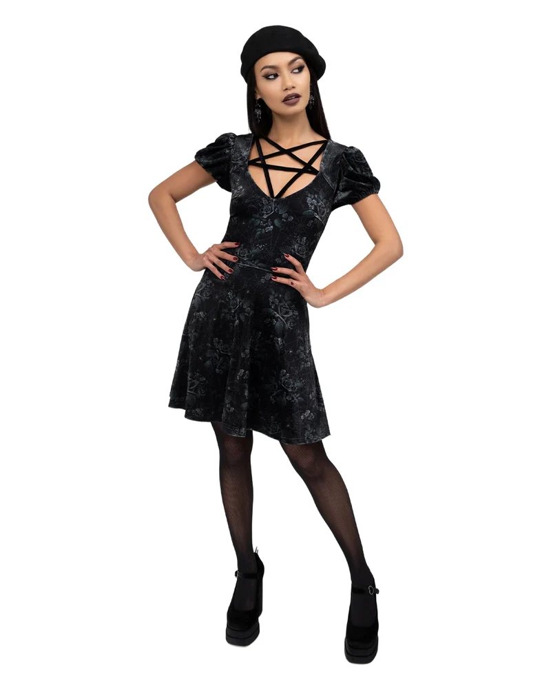 Moonlit Pentacle Kleid KILLSTAR