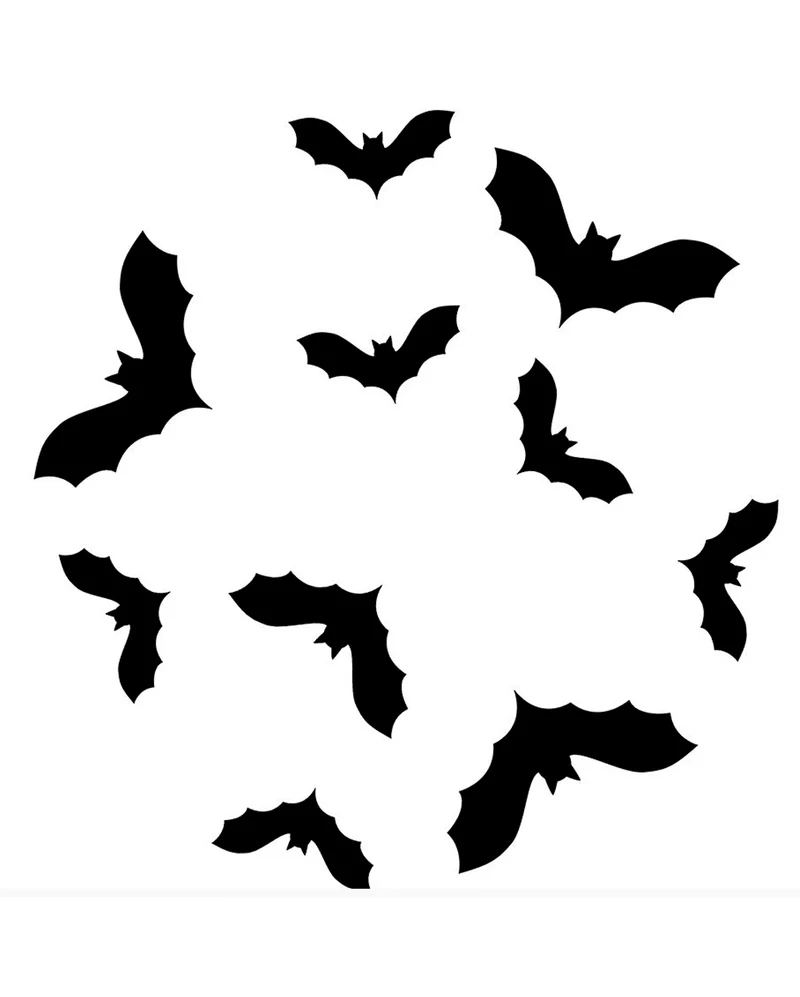Halloween Fledermaus Schablone für Lebensmittel 25cm