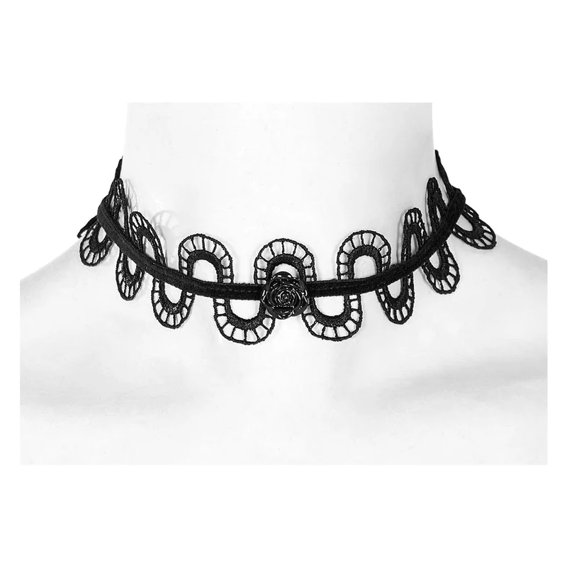 Gothic Rose Schlangenhalsband für Damen