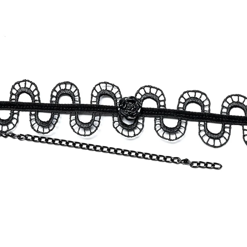 Gothic Rose Schlangenhalsband für Damen