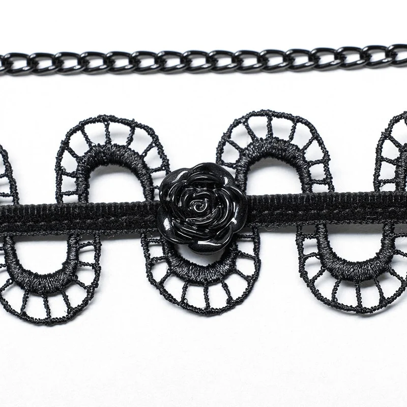 Gothic Rose Schlangenhalsband für Damen