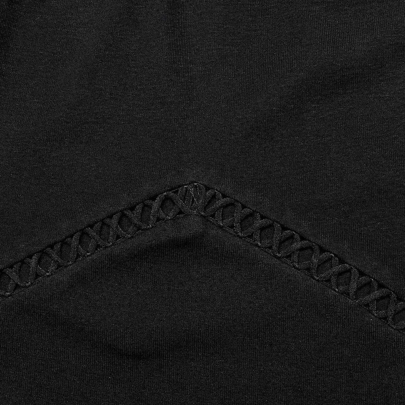 Damen-Punk-Cutout-Splice-Mesh-Tanktop