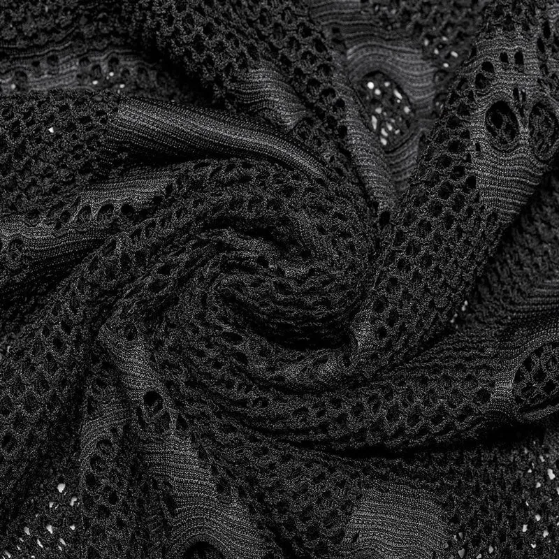 Damen Punk Skull Mesh Tank Top mit Ärmeln