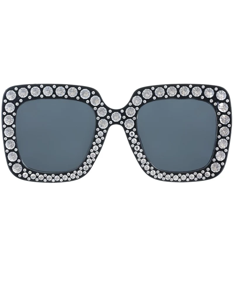 Disco Brille mit Strasssteinchen