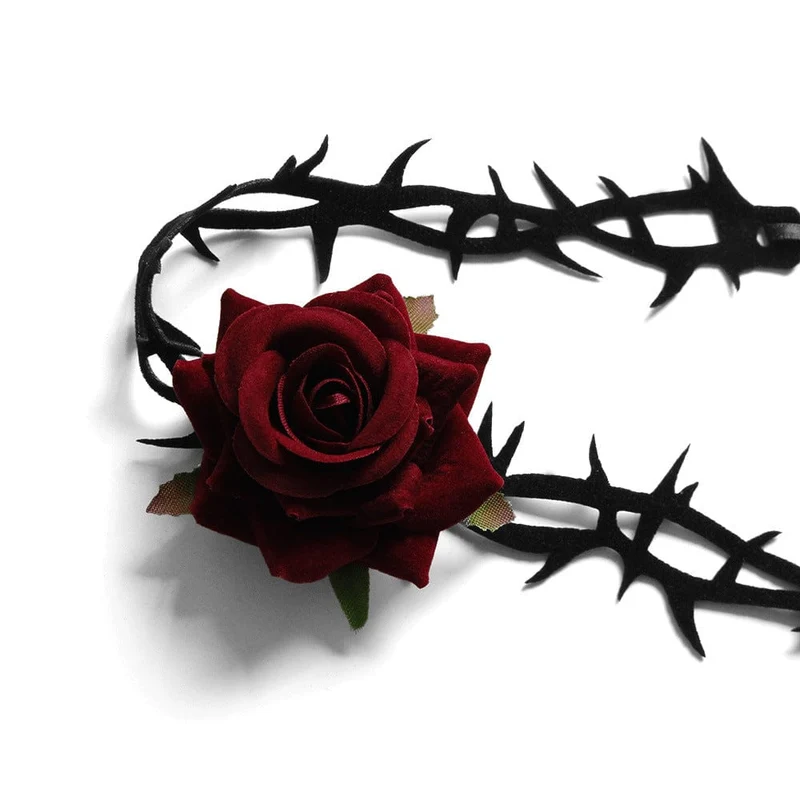 Gothic Rose Thorn Choker für Damen