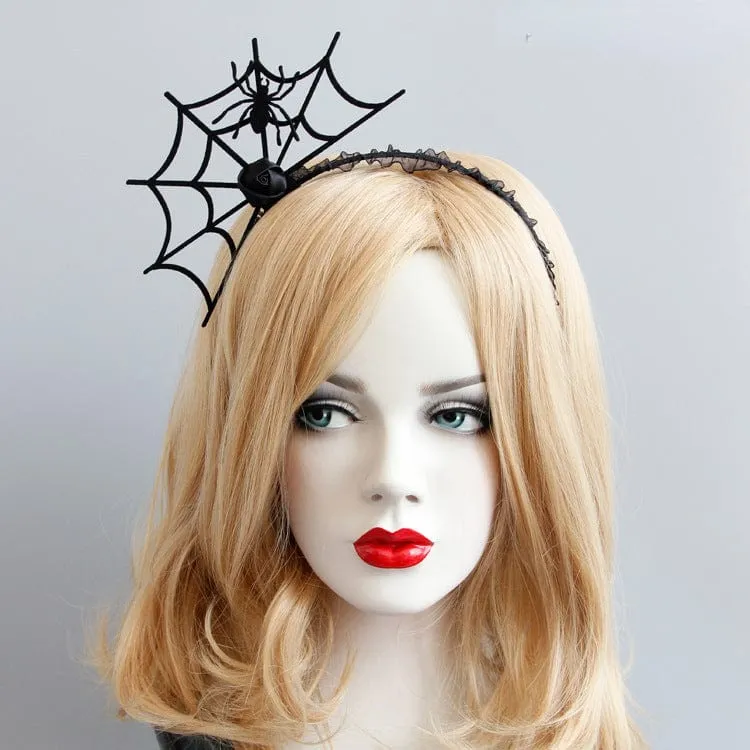 Gothic Spinnennetz Kopfbedeckung für Damen
