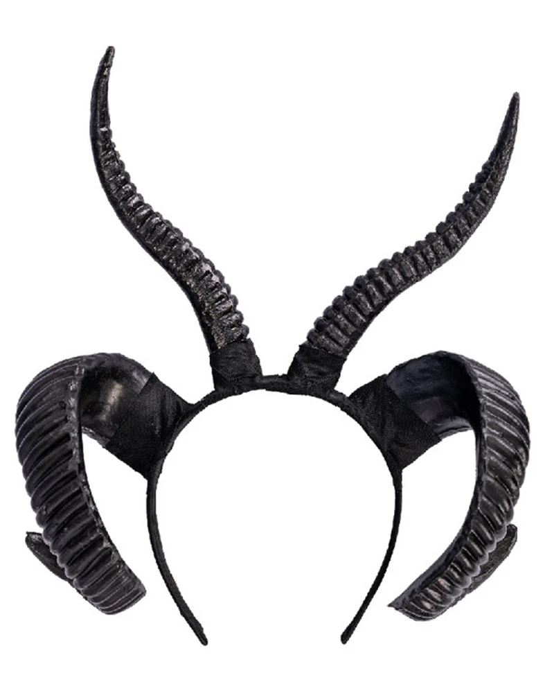 Schwarze Dämonenhörner Haarreif