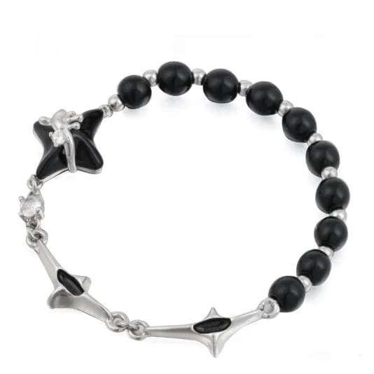 Elastisches Damen-Punkstar-Armband