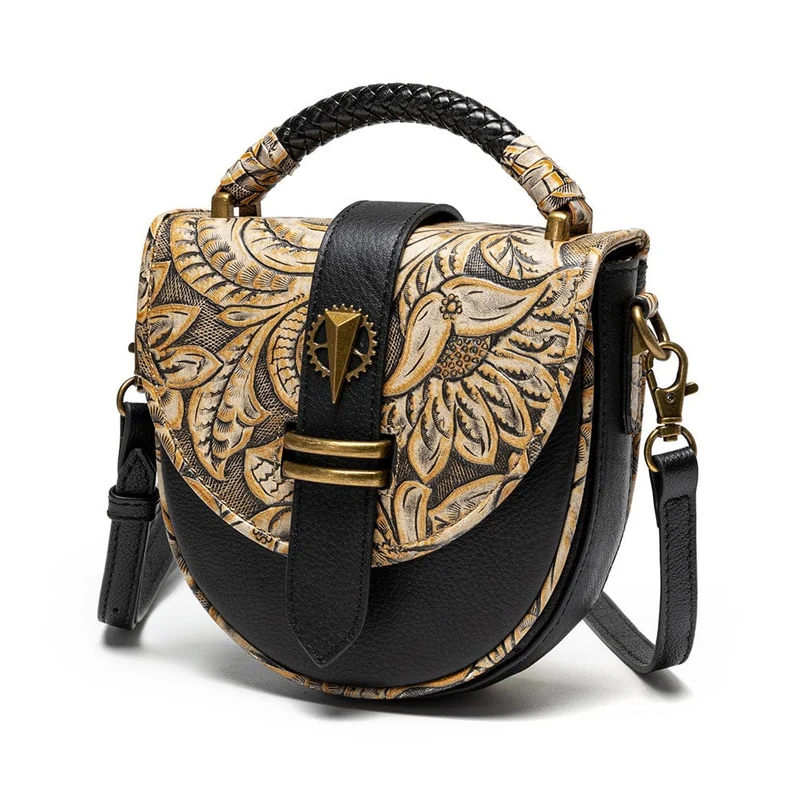 Steampunk geprägte Schnallentasche für Damen