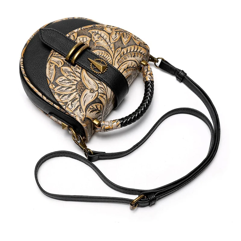 Steampunk geprägte Schnallentasche für Damen