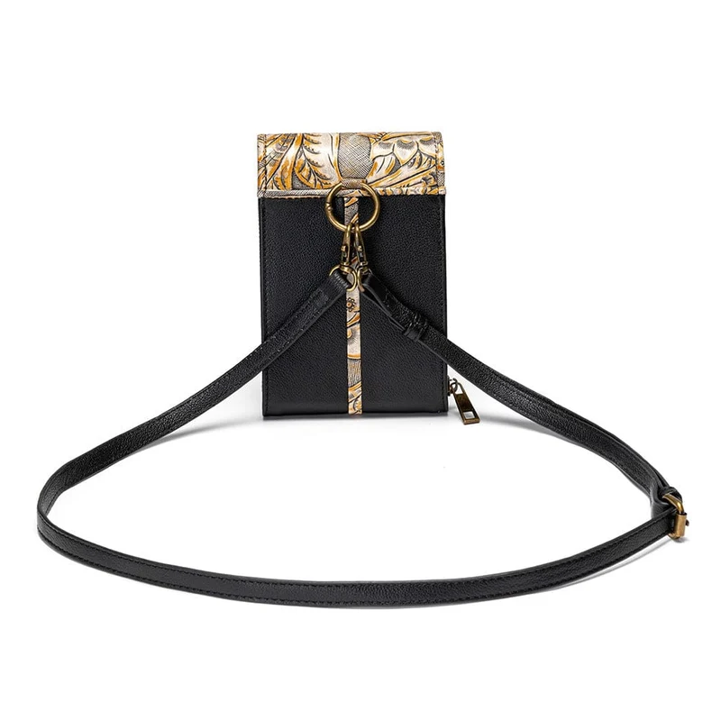 Unisex Steampunk Nieten geprägte Mini-Tasche