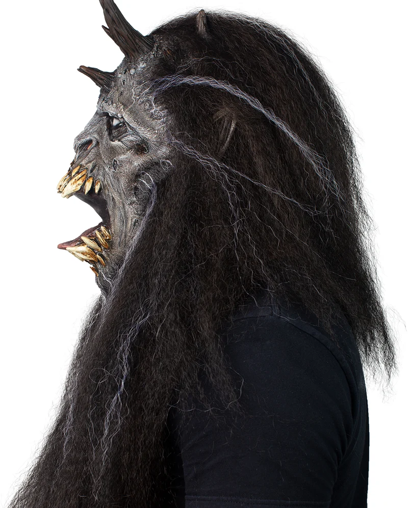 Wendigo Dämonen Maske mit Hörnern