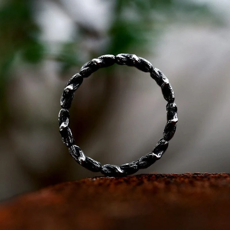 Punk-Hexagramm-Ring für Herren