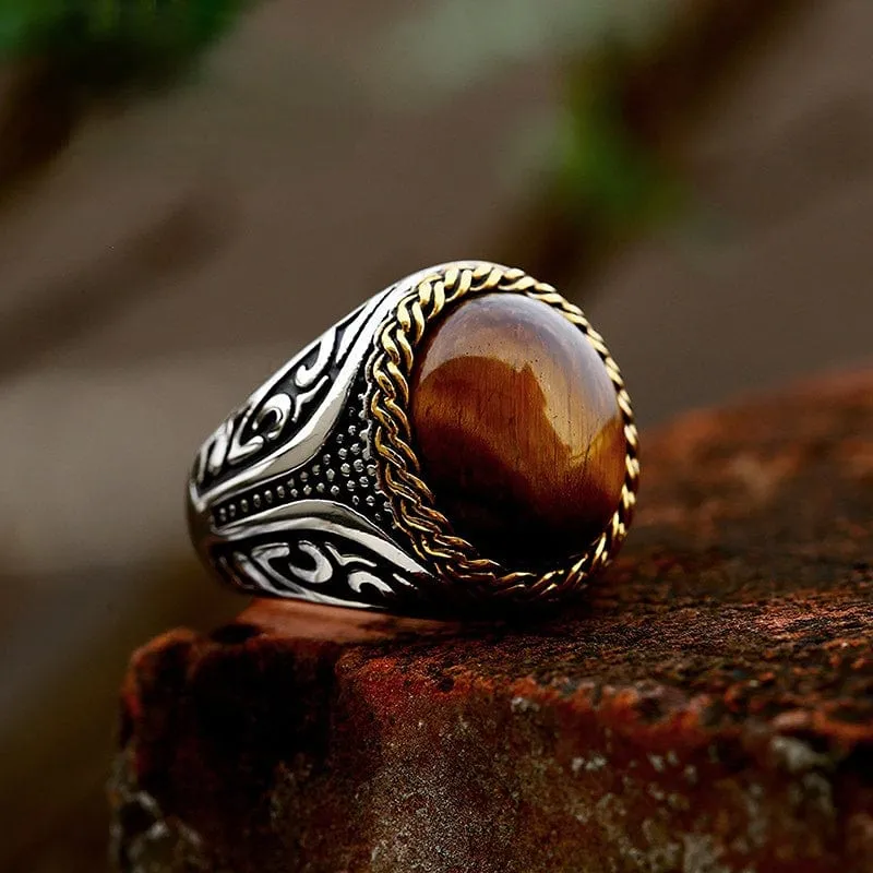 Herren-Punk-Opal-Ring